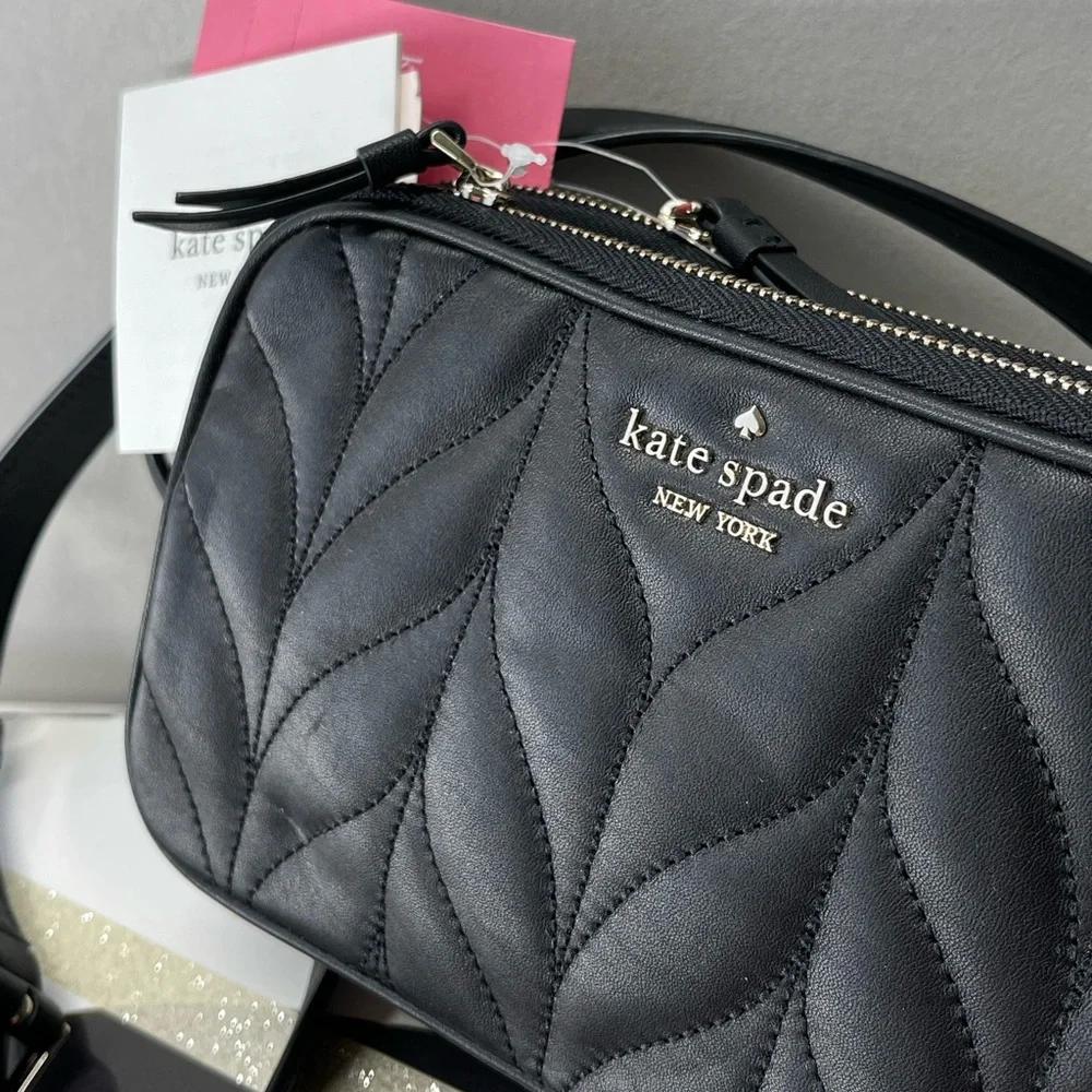 (new+tag) Kate Spade double zip belt bag fit IPhone Pro Max